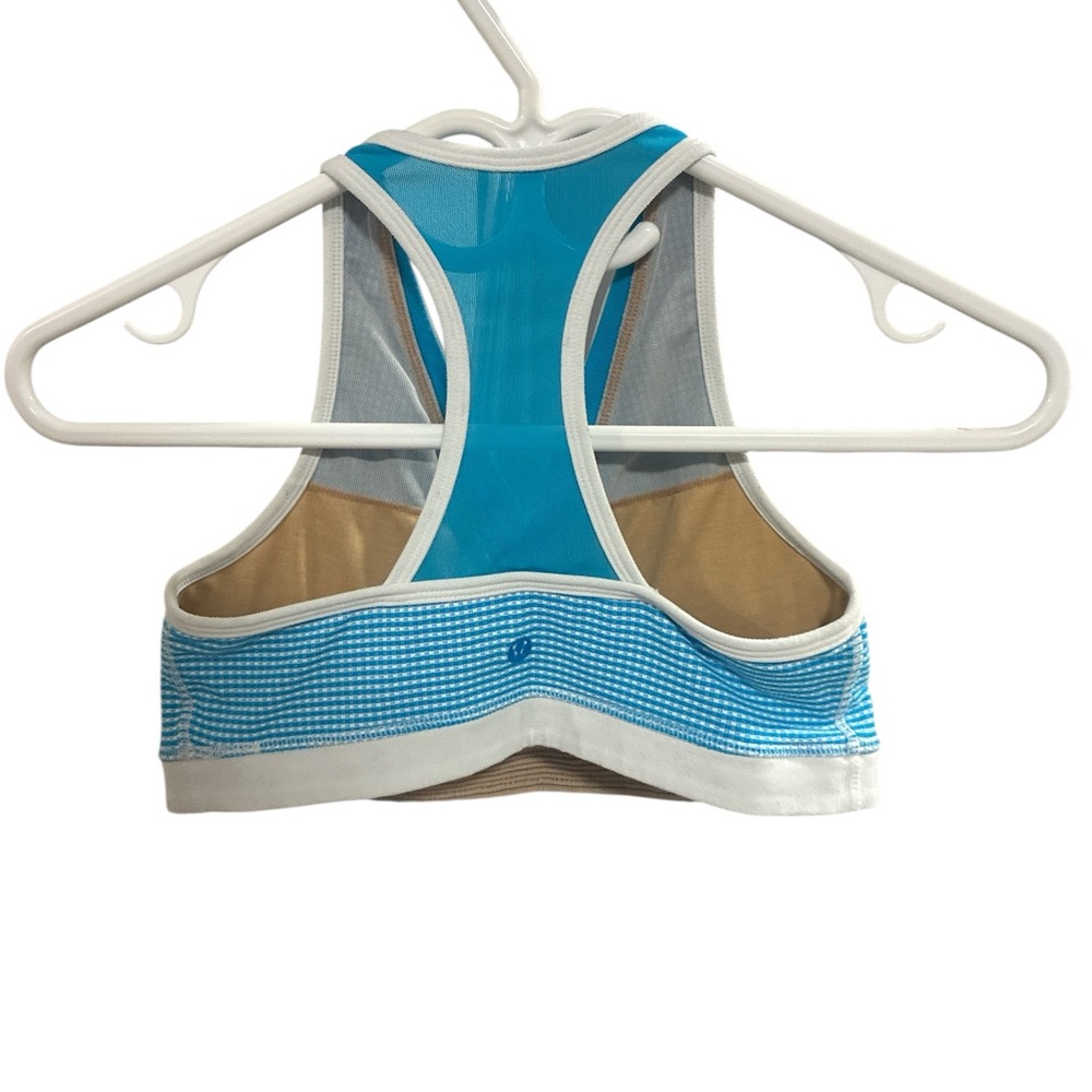 Lululemon Blue and White Sports Bra - Picture 2 of 2